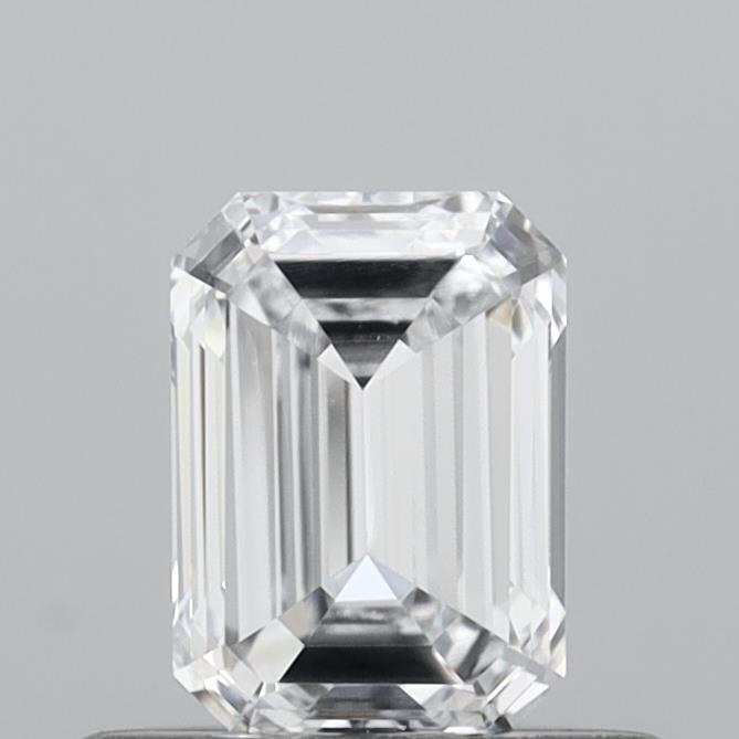 0.56 Carat Emerald Shaped, Very Good Cut, E Color, VVS2 Clarity, IGI Certified Lab Grown Diamond