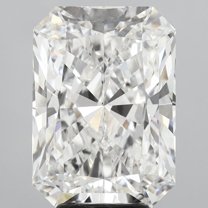6.06 Carat Radiant Shaped, Ideal Cut, F Color, VVS2 Clarity, IGI Certified Lab Grown Diamond