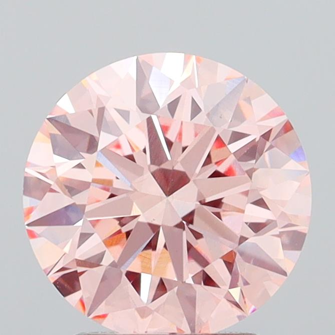 3.07 Carat Round Shaped, Ideal Cut, VS1 Clarity, IGI Certified Lab Grown Diamond