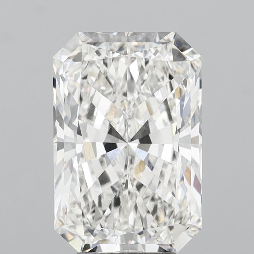 6.04 Carat Radiant Shaped, Ideal Cut, F Color, VVS2 Clarity, IGI Certified Lab Grown Diamond