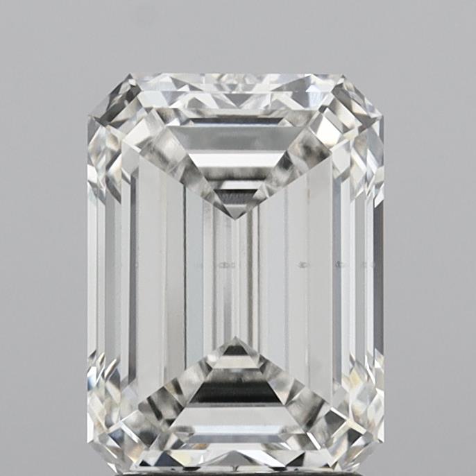 2.90 Carat Emerald Shaped, Ideal Cut, G Color, VS1 Clarity, IGI Certified Lab Grown Diamond