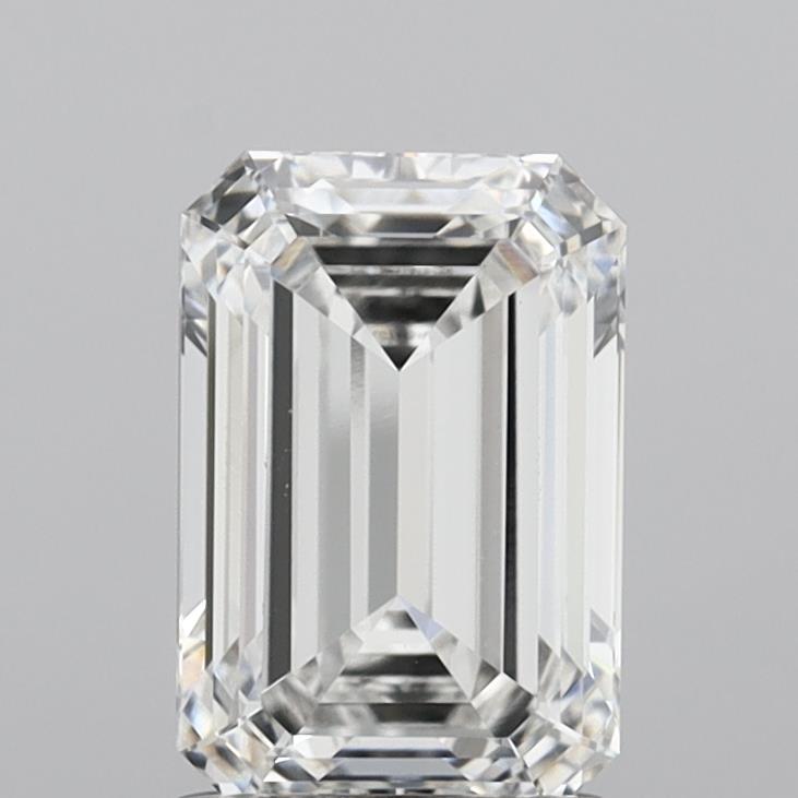 1.83 Carat Emerald Shaped, Ideal Cut, E Color, VS1 Clarity, IGI Certified Lab Grown Diamond
