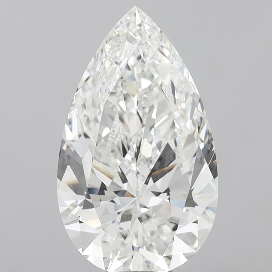 8.01 Carat Pear Shaped, Ideal Cut, F Color, VS1 Clarity, IGI Certified Lab Grown Diamond