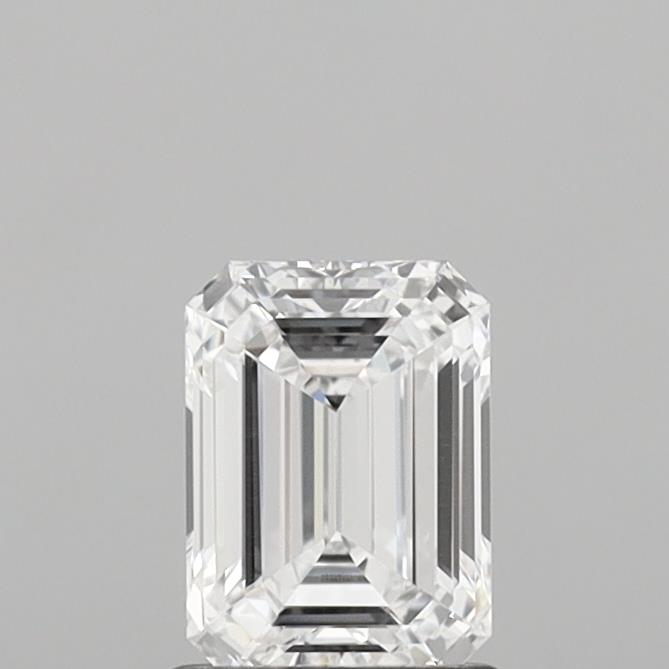 1.00 Carat Emerald Shaped, Ideal Cut, D Color, VS2 Clarity, IGI Certified Lab Grown Diamond