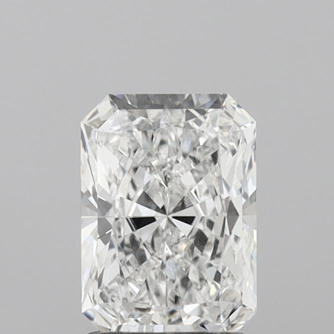 1.53 Carat Radiant Shaped, Ideal Cut, E Color, VVS2 Clarity, IGI Certified Lab Grown Diamond
