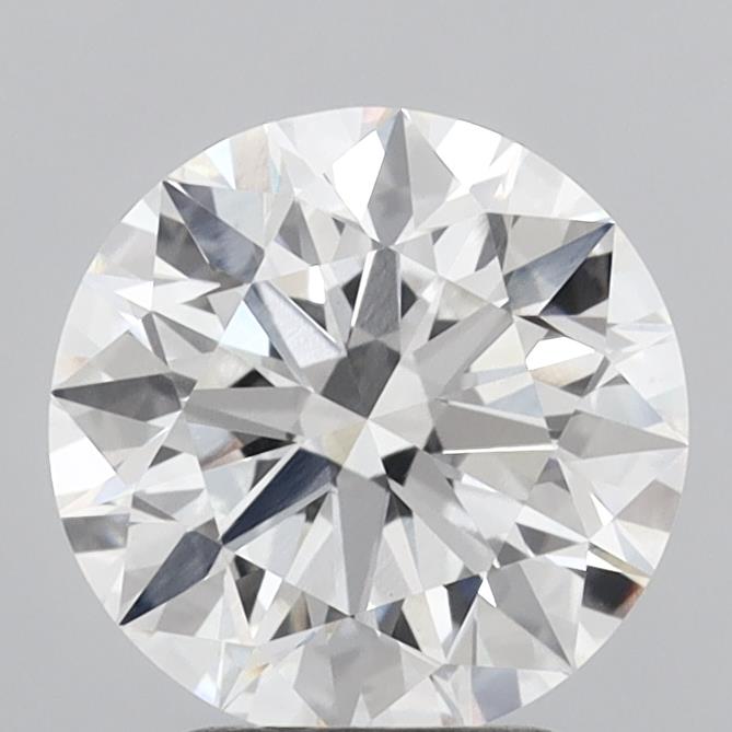 3.02 Carat Round Shaped, Ideal Cut, E Color, VVS2 Clarity, IGI Certified Lab Grown Diamond