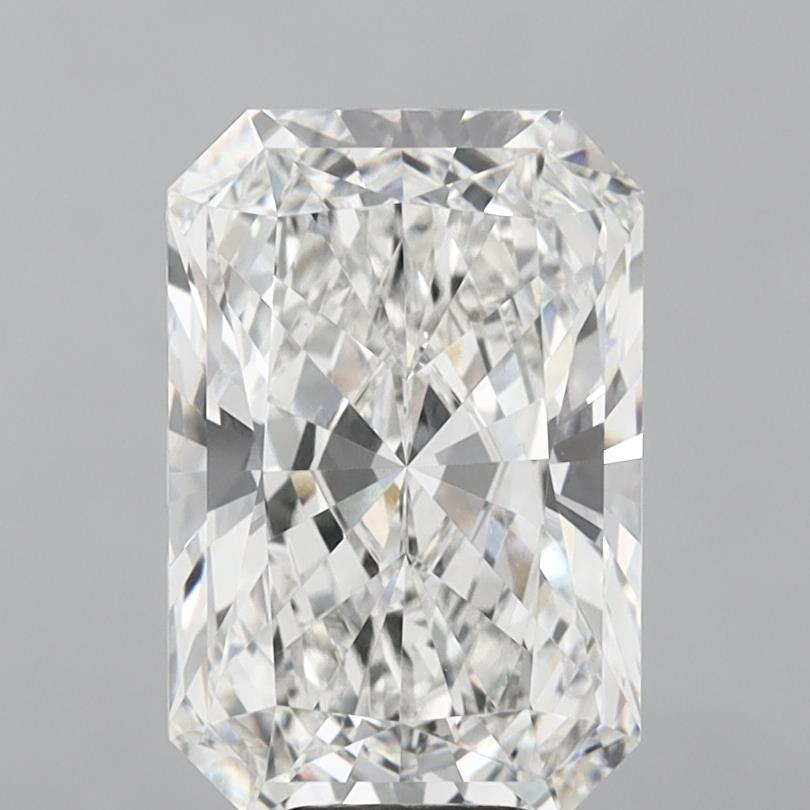 8.10 Carat Radiant Shaped, Ideal Cut, F Color, VVS2 Clarity, IGI Certified Lab Grown Diamond