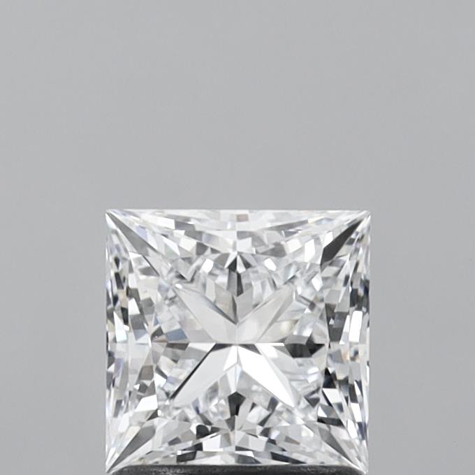 1.35 Carat Princess Shaped, Ideal Cut, D Color, VVS1 Clarity, IGI Certified Lab Grown Diamond