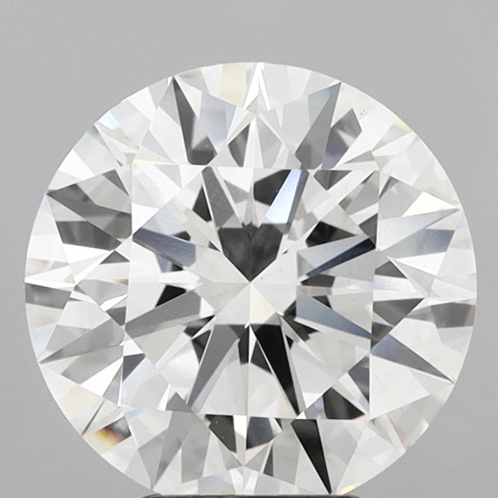 4.38 Carat Round Shaped, Ideal Cut, F Color, VS1 Clarity, IGI Certified Lab Grown Diamond