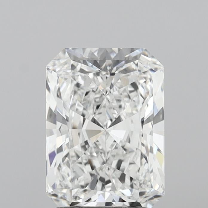 2.09 Carat Radiant Shaped, Ideal Cut, D Color, VVS1 Clarity, IGI Certified Lab Grown Diamond