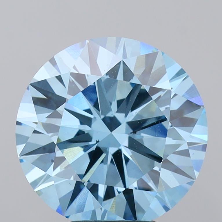 5.01 Carat Round Shaped, Ideal Cut, VS2 Clarity, IGI Certified Lab Grown Diamond