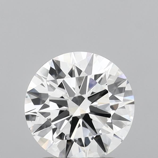 1.54 Carat Round Shaped, Ideal Cut, D Color, VVS2 Clarity, IGI Certified Lab Grown Diamond