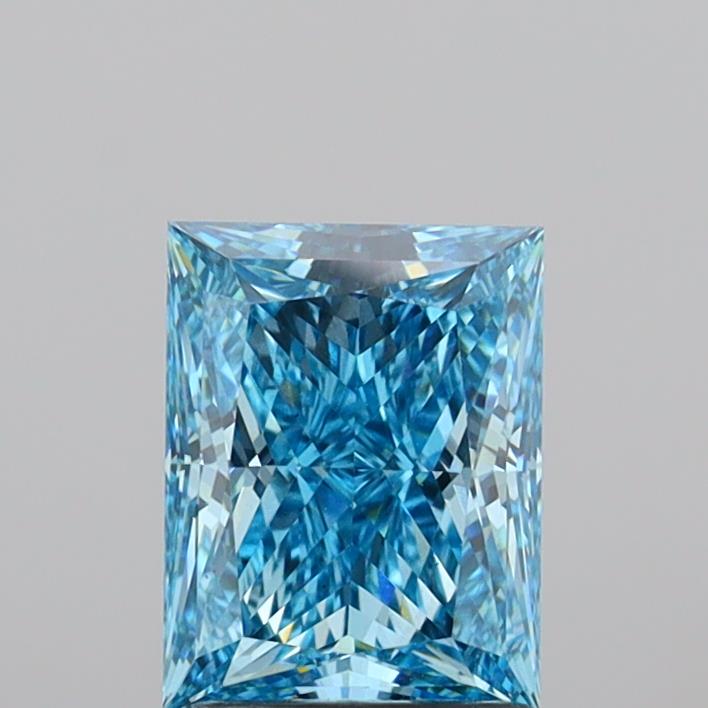 1.77 Carat Princess Shaped, Ideal Cut, VS1 Clarity, IGI Certified Lab Grown Diamond