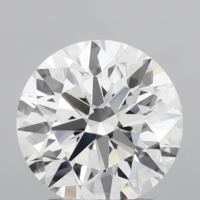 2.88 Carat Round Shaped, Ideal Cut, E Color, VVS2 Clarity, IGI Certified Lab Grown Diamond