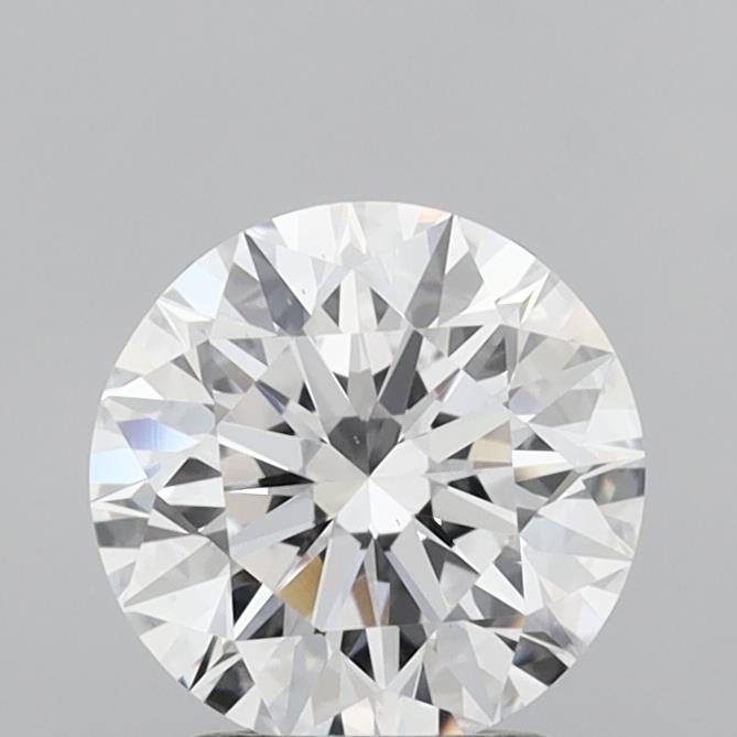 2.03 Carat Round Shaped, Excellent Cut, D Color, VS2 Clarity, IGI Certified Lab Grown Diamond