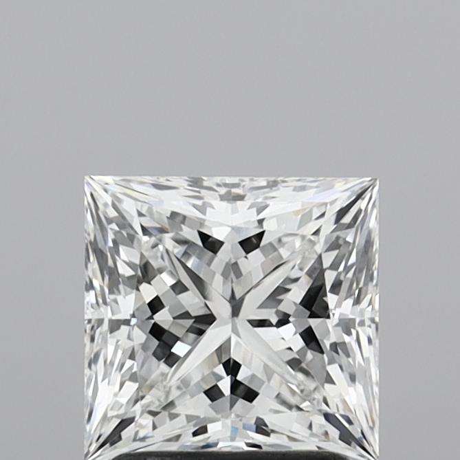 1.95 Carat Princess Shaped, Ideal Cut, E Color, IF Clarity, IGI Certified Lab Grown Diamond