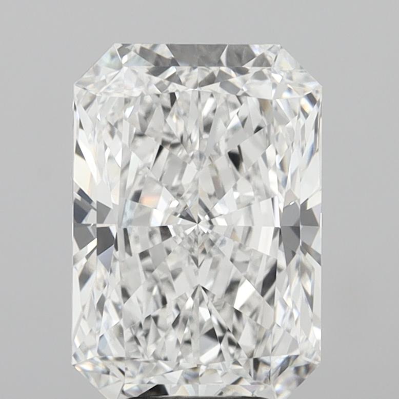 5.04 Carat Radiant Shaped, Ideal Cut, D Color, VVS2 Clarity, IGI Certified Lab Grown Diamond
