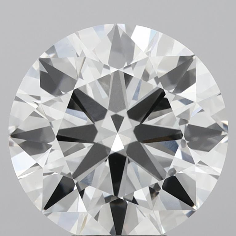 5.55 Carat Round Shaped, Ideal Cut, F Color, VVS2 Clarity, IGI Certified Lab Grown Diamond