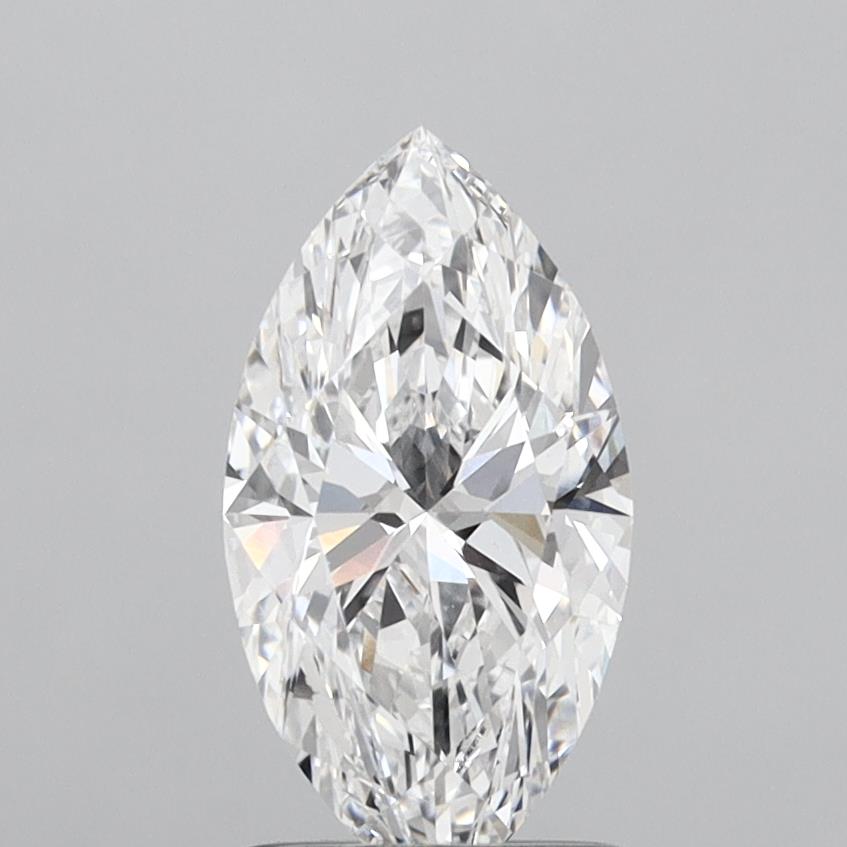 1.52 Carat Marquise Shaped, Ideal Cut, D Color, VS1 Clarity, IGI Certified Lab Grown Diamond