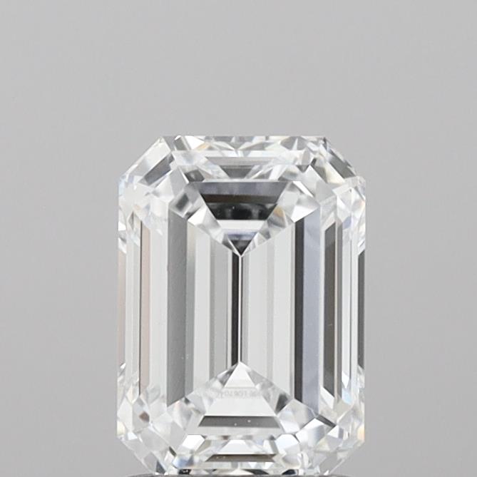 1.58 Carat Emerald Shaped, Ideal Cut, D Color, IF Clarity, IGI Certified Lab Grown Diamond