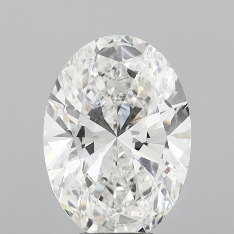 5.10 Carat Oval Shaped, Ideal Cut, F Color, VVS2 Clarity, IGI Certified Lab Grown Diamond