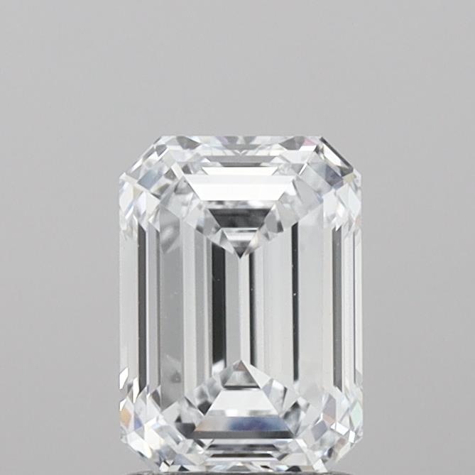 1.55 Carat Emerald Shaped, Ideal Cut, G Color, VVS1 Clarity, IGI Certified Lab Grown Diamond