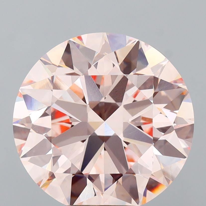 6.01 Carat Round Shaped, Ideal Cut, VVS2 Clarity, IGI Certified Lab Grown Diamond