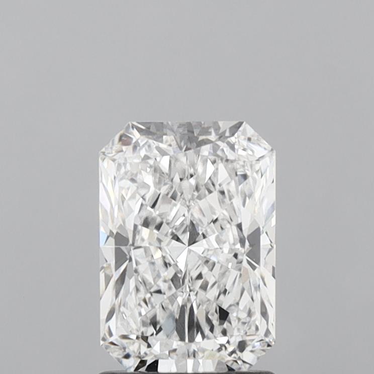 1.55 Carat Radiant Shaped, Ideal Cut, E Color, VVS2 Clarity, IGI Certified Lab Grown Diamond