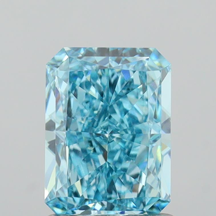 1.35 Carat Radiant Shaped, Ideal Cut, VVS2 Clarity, IGI Certified Lab Grown Diamond