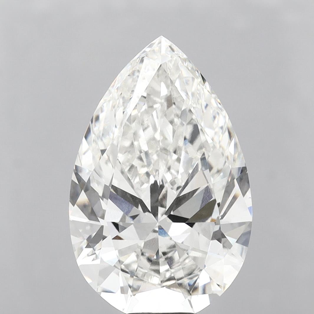 11.56 Carat Pear Shaped, Ideal Cut, F Color, VVS2 Clarity, IGI Certified Lab Grown Diamond