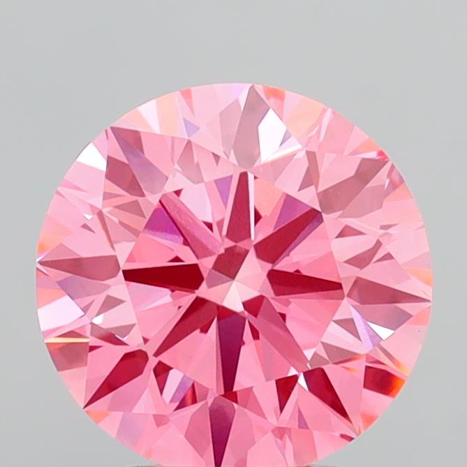 2.94 Carat Round Shaped, Ideal Cut, VVS2 Clarity, IGI Certified Lab Grown Diamond