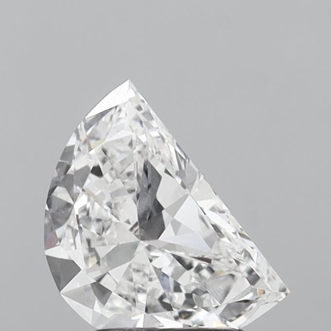 1.51 Carat Half Moon Shaped, Very Good Cut, D Color, VVS2 Clarity, IGI Certified Lab Grown Diamond