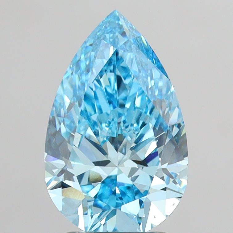 2.39 Carat Pear Shaped, Ideal Cut, VVS2 Clarity, IGI Certified Lab Grown Diamond