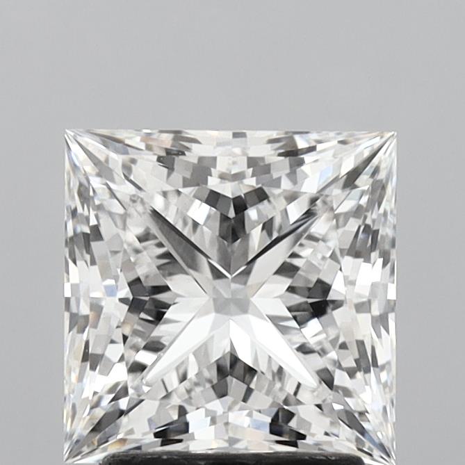 2.58 Carat Princess Shaped, Ideal Cut, E Color, VVS2 Clarity, IGI Certified Lab Grown Diamond