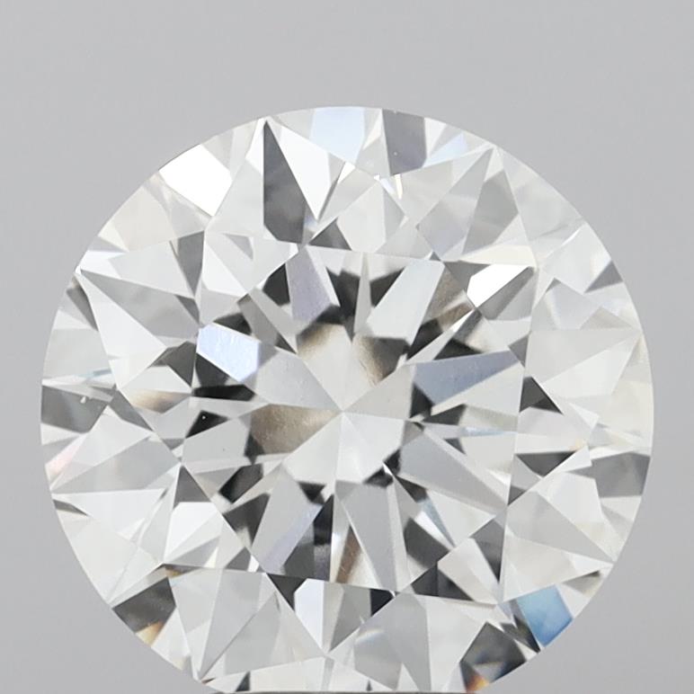 5.11 Carat Round Shaped, Excellent Cut, F Color, VVS2 Clarity, IGI Certified Lab Grown Diamond