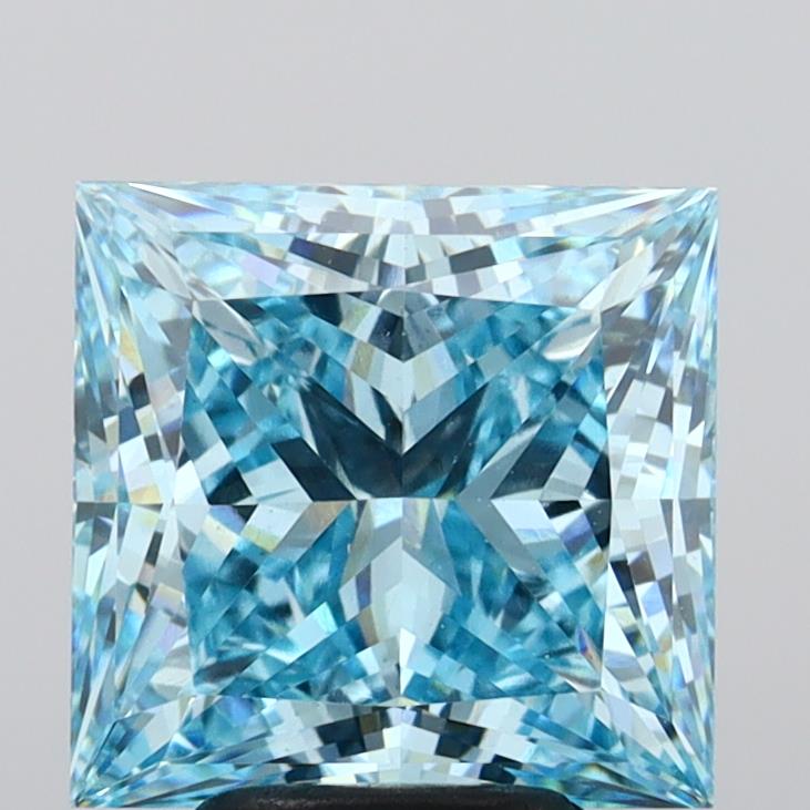 4.75 Carat Princess Shaped, Ideal Cut, VS1 Clarity, IGI Certified Lab Grown Diamond
