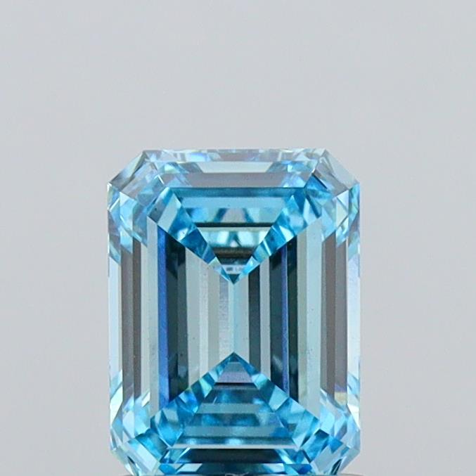 1.36 Carat Emerald Shaped, Ideal Cut, VS1 Clarity, IGI Certified Lab Grown Diamond