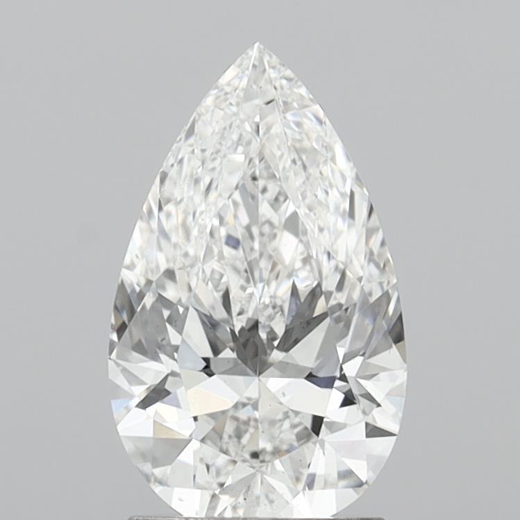 2.01 Carat Pear Shaped, Excellent Cut, E Color, VS1 Clarity, IGI Certified Lab Grown Diamond