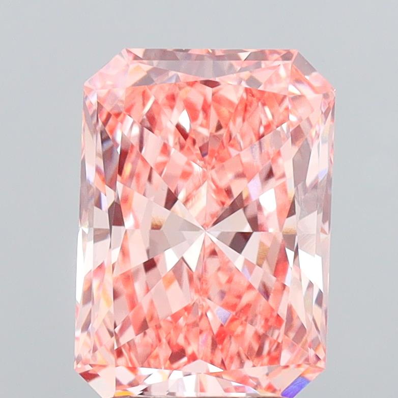 3.54 Carat Radiant Shaped, Excellent Cut, VVS2 Clarity, IGI Certified Lab Grown Diamond