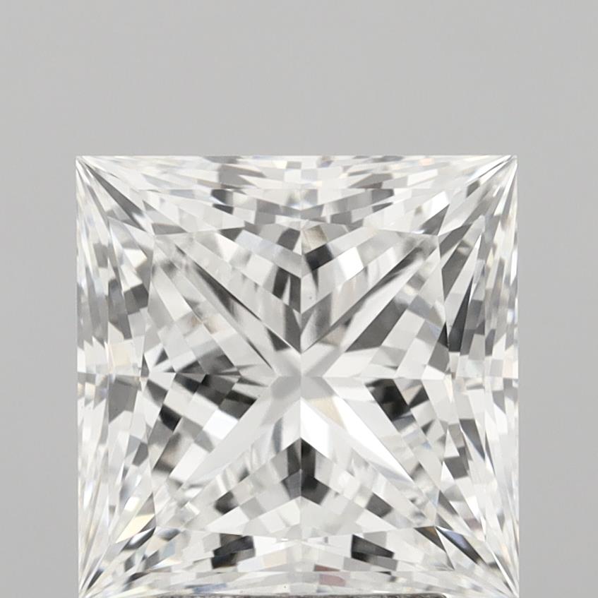 4.53 Carat Princess Shaped, Ideal Cut, E Color, VS1 Clarity, IGI Certified Lab Grown Diamond
