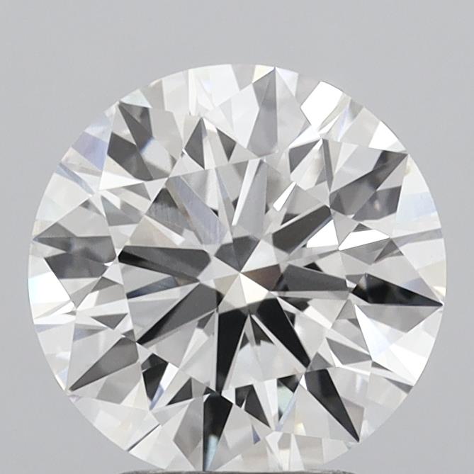 3.03 Carat Round Shaped, Ideal Cut, F Color, VVS2 Clarity, IGI Certified Lab Grown Diamond