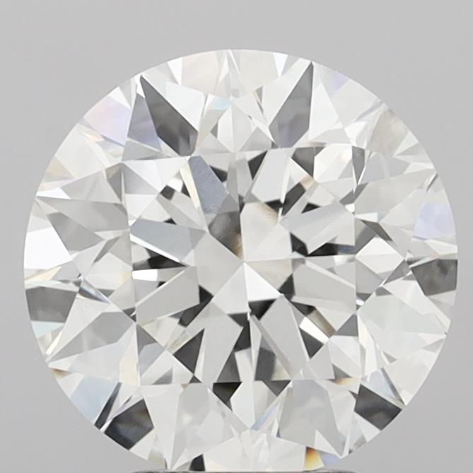 3.80 Carat Round Shaped, Excellent Cut, F Color, VVS2 Clarity, IGI Certified Lab Grown Diamond