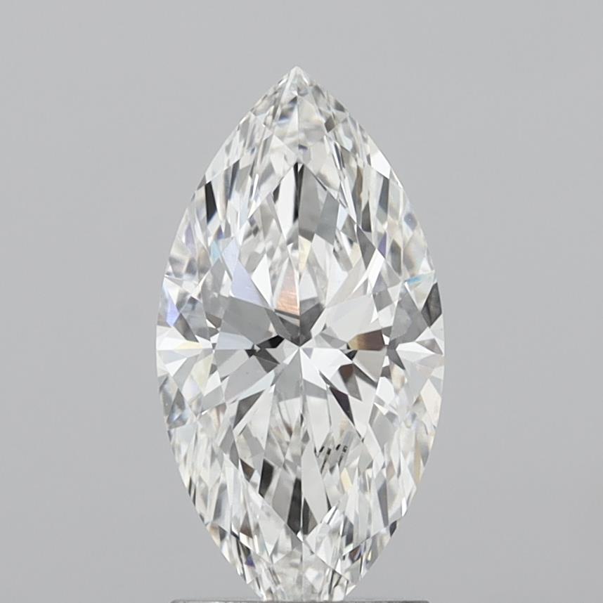 2.06 Carat Marquise Shaped, Ideal Cut, F Color, VVS2 Clarity, IGI Certified Lab Grown Diamond