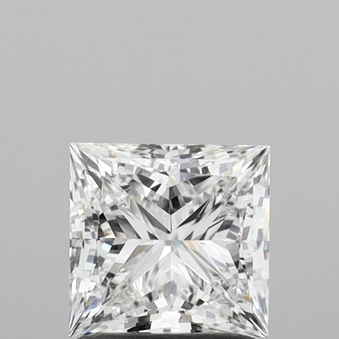 1.50 Carat Princess Shaped, Ideal Cut, F Color, VS1 Clarity, IGI Certified Lab Grown Diamond