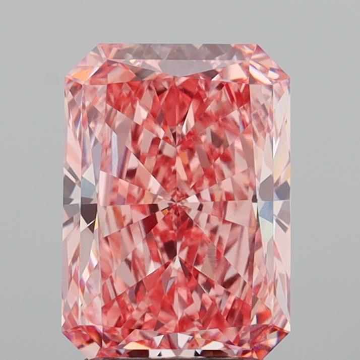 3.07 Carat Radiant Shaped, Excellent Cut, VVS2 Clarity, IGI Certified Lab Grown Diamond