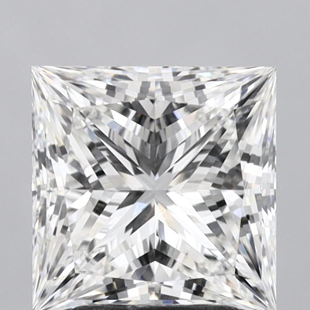 2.78 Carat Princess Shaped, Ideal Cut, E Color, VVS2 Clarity, IGI Certified Lab Grown Diamond