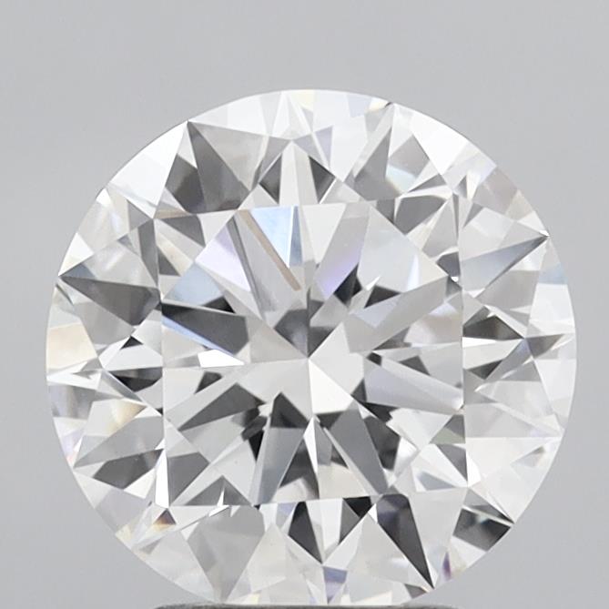 3.01 Carat Round Shaped, Excellent Cut, E Color, VVS2 Clarity, IGI Certified Lab Grown Diamond