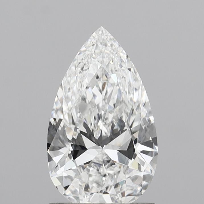 1.36 Carat Pear Shaped, Ideal Cut, D Color, VVS1 Clarity, IGI Certified Lab Grown Diamond