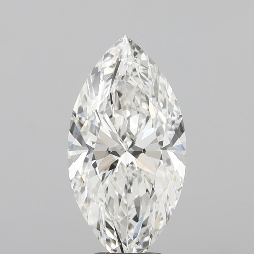 4.02 Carat Marquise Shaped, Ideal Cut, F Color, VS1 Clarity, IGI Certified Lab Grown Diamond