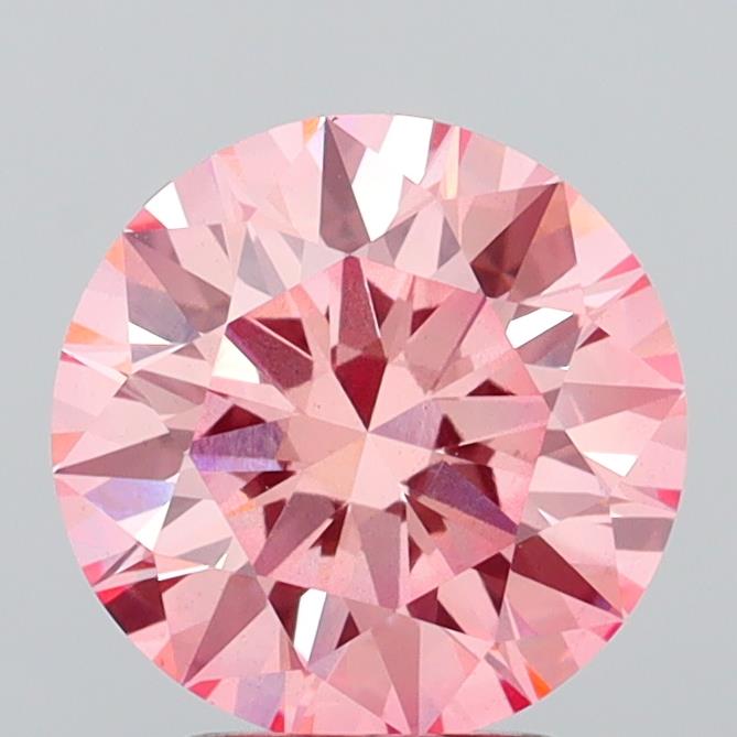 3.02 Carat Round Shaped, Excellent Cut, VS1 Clarity, IGI Certified Lab Grown Diamond
